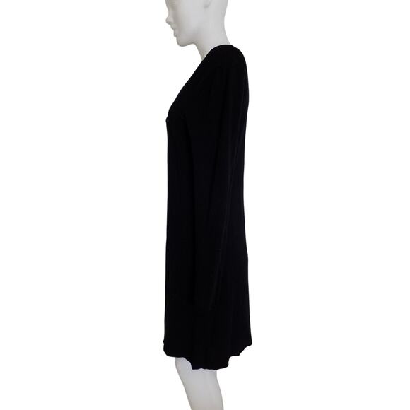 BCBG MAXAZRIA duster open front cardigan black size Large - Picture 3 of 8